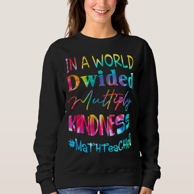 Moletom Professora De Matemática Num Mundo Dividido Multip (Frente)
