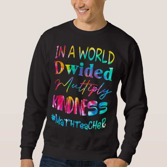 Moletom Professora De Matemática Num Mundo Dividido Multip (Frente)