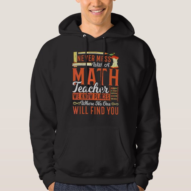 Moletom Professora De Matemática Nunca Mete Com Um Profess (Frente)