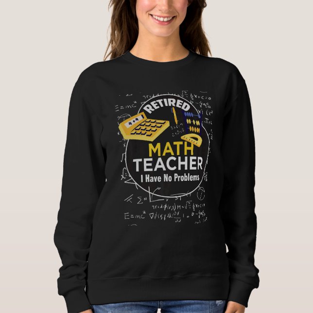 Moletom Professora De Matemática Reformada Não Tenho Probl (Frente)