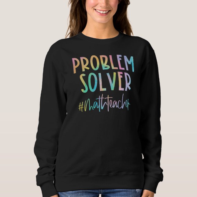 Moletom Professora De Matemática Resolve O Professor De Ma (Frente)