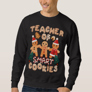 Moletom Professora de Natal Cookies com Gingerpão giro Eng