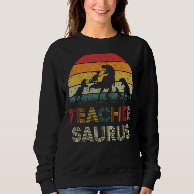 Moletom Professora Dinossaur Teachersaurus Rex Pai Mo (Frente)
