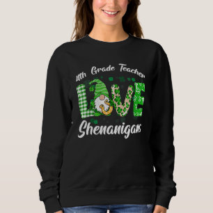 Moletom Professora do 4º ano Ama Shenanigans Rua Engraçada