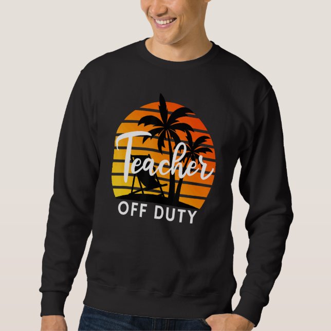 Moletom Professora do Duty Summer Palm Tree Beach Sunset 1 (Frente)