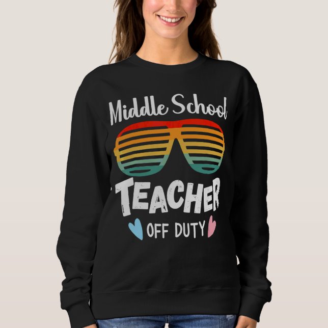 Moletom Professora Do Ensino Médio Saindo De Óculos De Sol (Frente)
