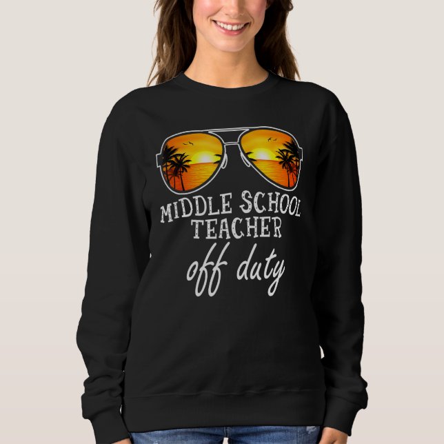 Moletom Professora Do Ensino Médio Saindo De Óculos De Sol (Frente)