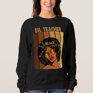 Moletom Professora do Esl - Mulheres Afro-Americanas Negra