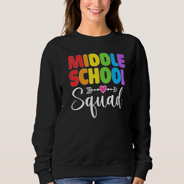 Moletom Professora Do Esquadrão Do Médio Ensino Equipe De  (Frente)