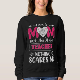 Moletom Professora Engraçada Mãe, Professora Mãe Engraçada