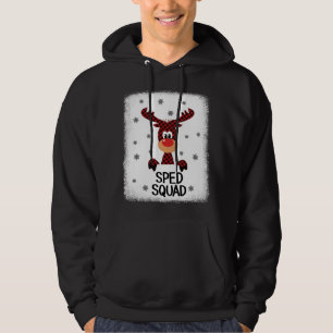 Moletom Professora Engraçada Reindeer no Esquadrão de Teat