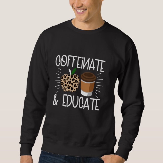 Moletom Professora Ensinando Café Foffeinato e Educar (Frente)