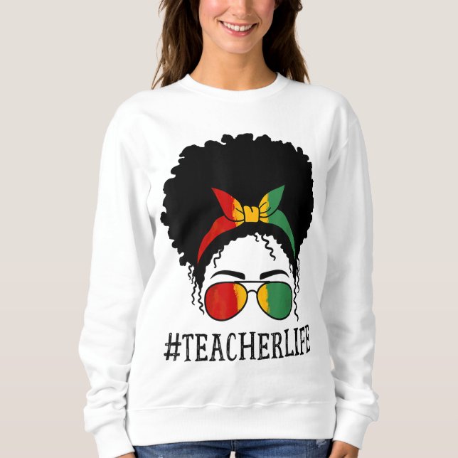 Moletom Professora Mulheres Africanas Triste História Negr (Frente)