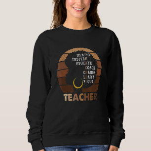 Moletom Professora Negra Inspiração Melanin Afro Histo