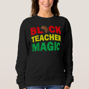 Moletom Professora Negra Magia História Negra Africana-Ame