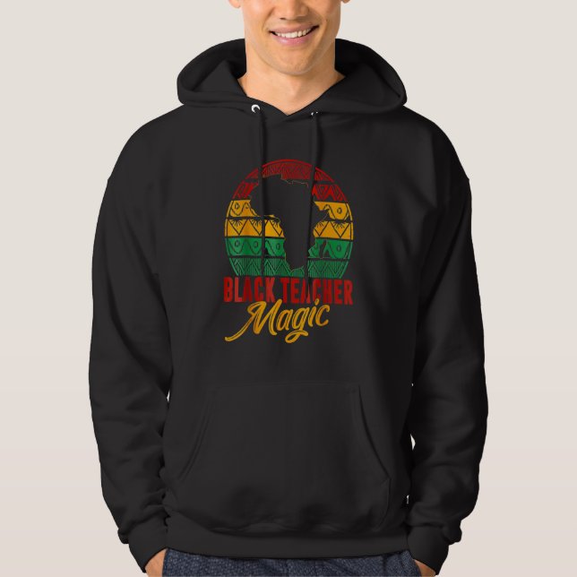 Moletom Professora Negra Magia História Negra Africana-Ame (Frente)