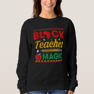 Moletom Professora Negra Magia Orgulhosa História Negra Mê