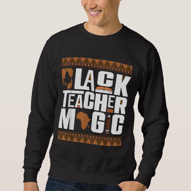 Moletom Professora Negra Magic Melanin Professora História (Frente)