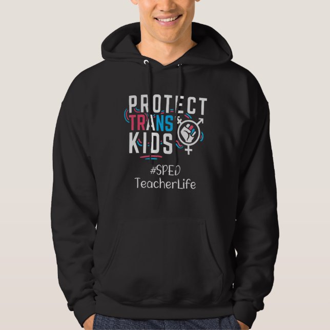 Moletom Professora Protegida Transgênero De Crianças Trans (Frente)