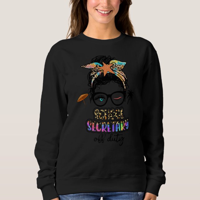 Moletom Professora Relaxe Primavera Beach Off Duty School  (Frente)