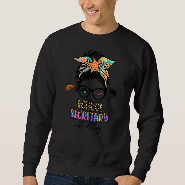 Moletom Professora Relaxe Primavera Beach Off Duty School  (Frente)