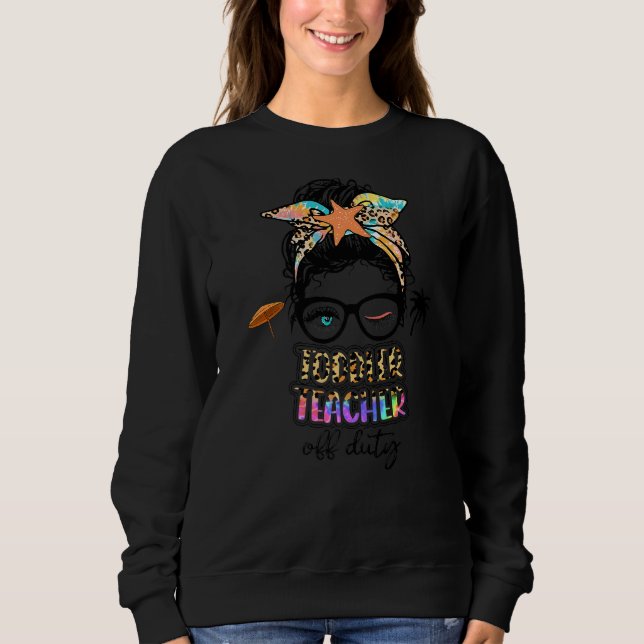 Moletom Professora Relaxe Primavera Beach Off Duty Toddler (Frente)