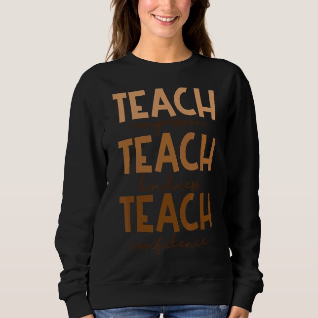 Moletom Professora Vintage Inspirational Seja gentil Profe (Frente)