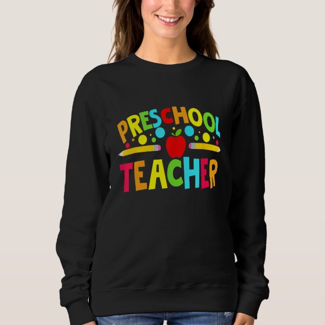 Moletom Professores De Pré-Escolas De Volta À Escola (Frente)