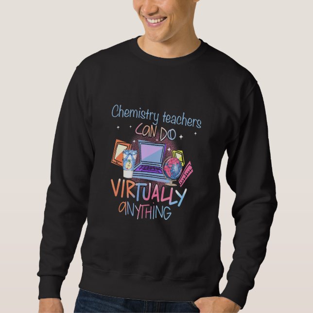 Moletom Professores de Química Podem Fazer Virtualmente Qu (Frente)