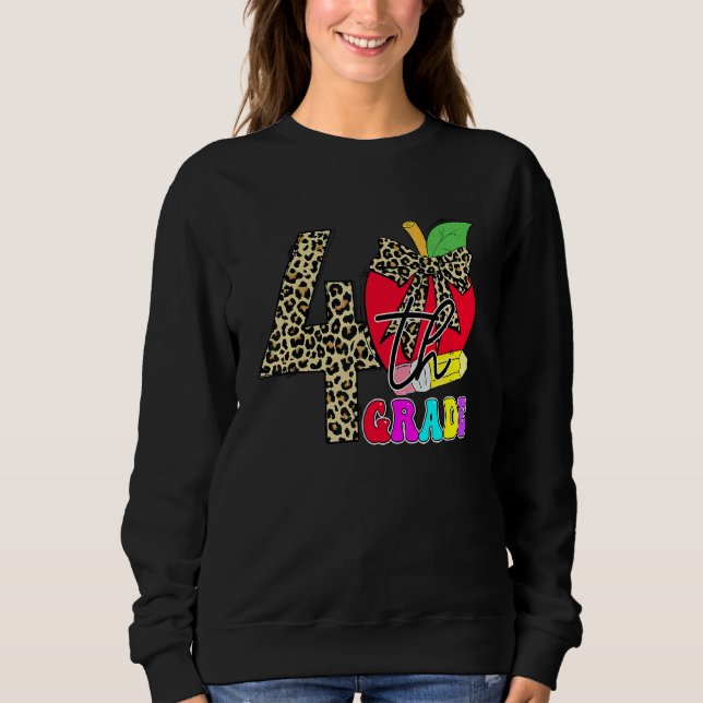 Moletom Professores do 4º ano da Feira Leopard Apple de tr (Frente)