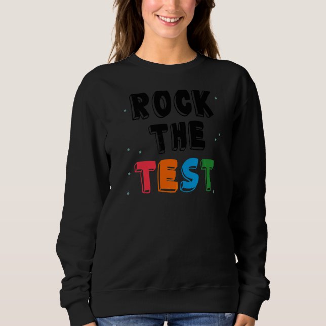 Moletom Professores do Dia de Teste do Professor Rock (Frente)