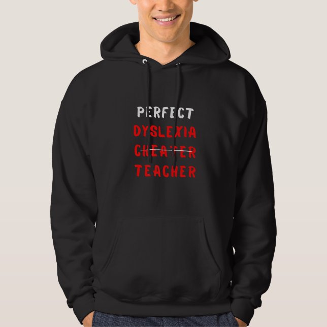Moletom Professores Perfeitos De Dislexia E Sensibilização (Frente)
