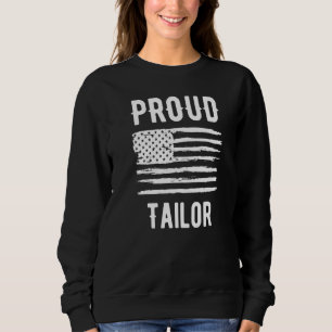 Moletom Profissão de Alfaiate Orgulhoso Bandeira Americana