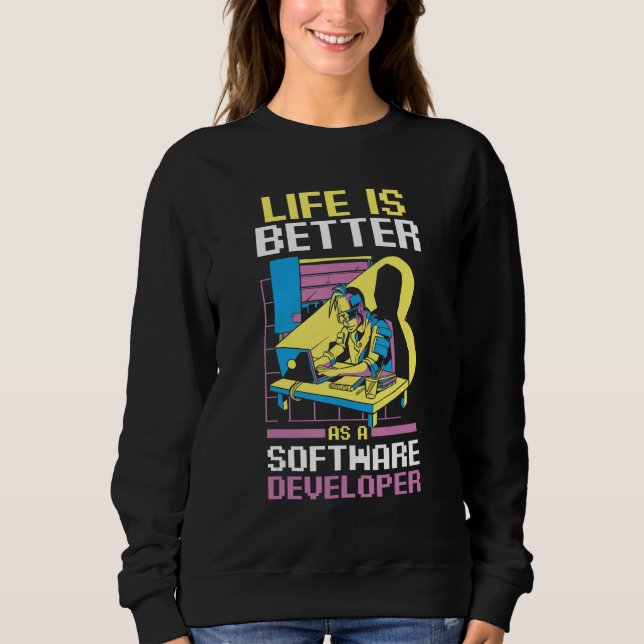 Moletom Programador Codificando Como Desenvolvedor de Soft (Frente)