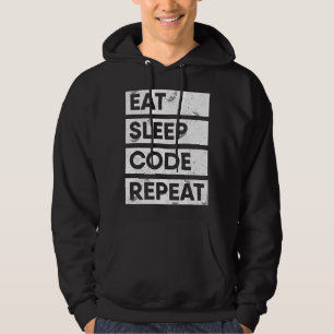 Moletom Programador Come Dormir Código Repetir Codificação
