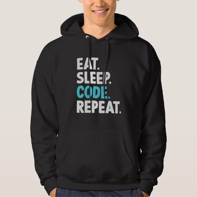 Moletom Programador de Codificação Repetida do Código de S (Frente)