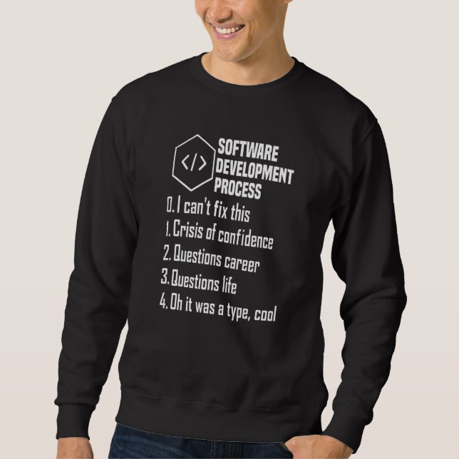 Moletom Programmer Software Developer Computer Engineer Ne (Frente)