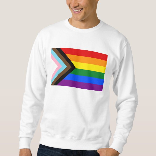 Moletom Progress Pride Flag LGBTQ+ (Frente)