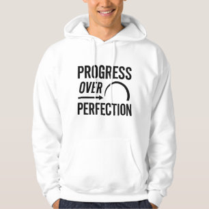 Moletom Progresso Em Relação À Perfeição - Motivational Su