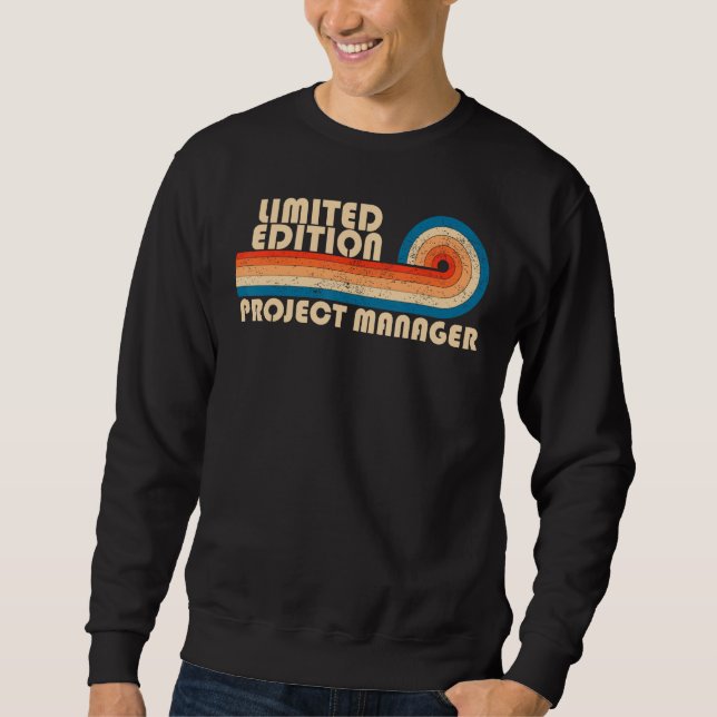 Moletom PROJECT MANAGER Funny Job Profissão de Título Birt (Frente)