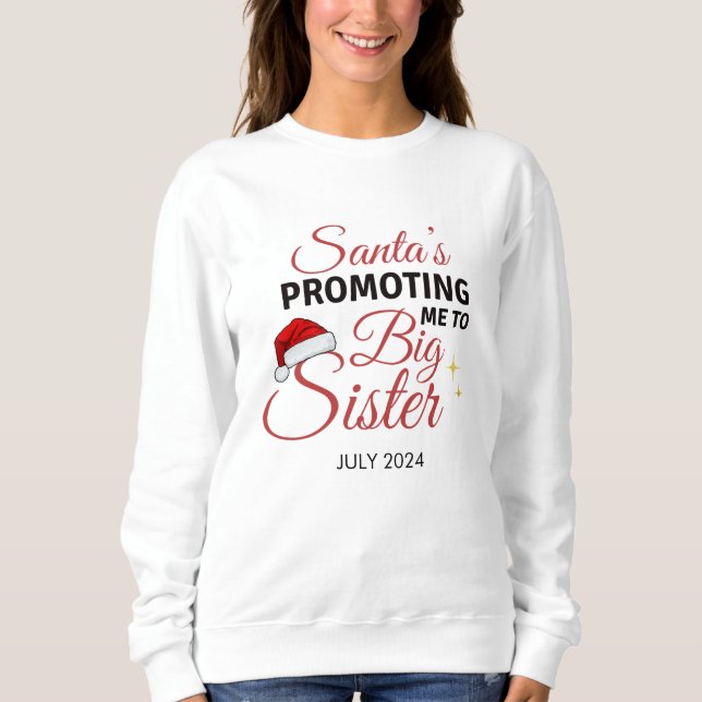 Moletom Promoção da Irmã Grande do Surpresa Especial dos p (Frente)