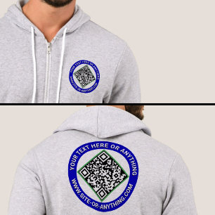 Moletom Promocional de Código QR de Empresa Personalizado 
