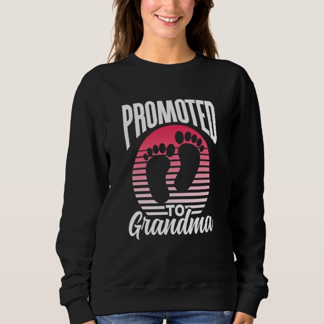 Moletom Promoted To Grandma Pregnant First Time Grandparen (Frente)
