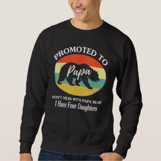 Moletom Promovido a Papai Urso Tenho Quatro Filhas