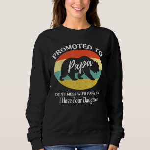 Moletom Promovido a Papai Urso Tenho Quatro Filhas