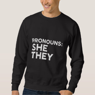 Moletom Pronomes LGBTQIA Não Binário Trans Ela Eles