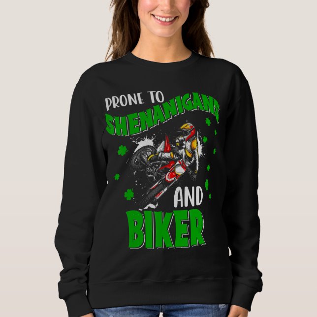 Moletom Pronta Para Shenanigans E Biker Engraçado Rua Do P (Frente)