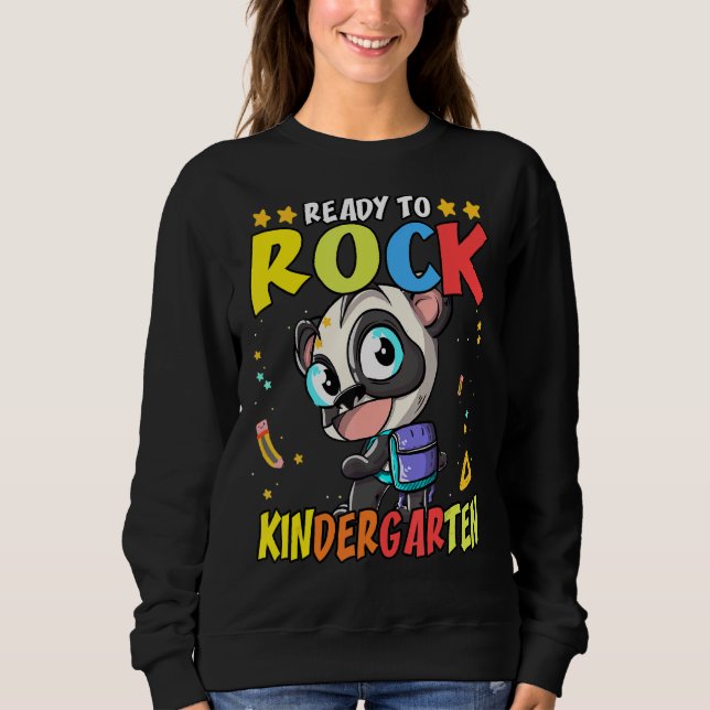 Moletom Pronto Para Rock Kindergarten 4 (Frente)