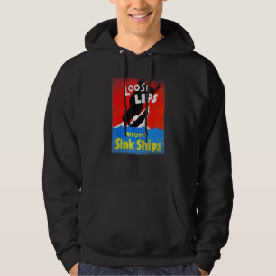 Moletom Propaganda da Segunda Guerra Mundial Lábios Soltos