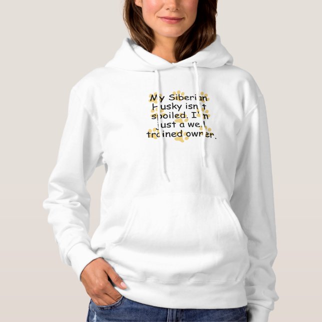 Moletom Proprietário de Husky Siberiano treinado (Frente)